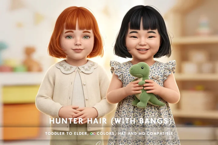 Прическа - The Hunter Hair (With Bangs) TODDLERS