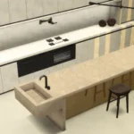 MIRR Kitchen - Natural Gold