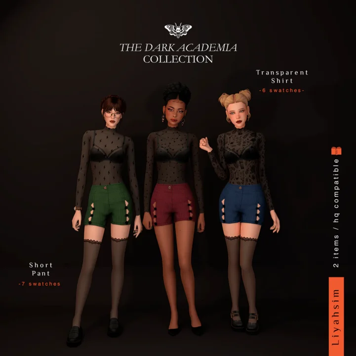 [Dark Academia Collection] - Short Pant