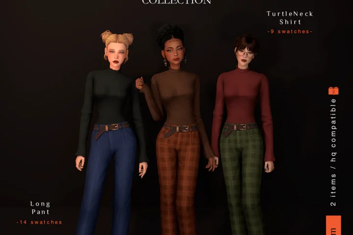 [Dark Acedemia Collection] - TurtleNeck Shirt