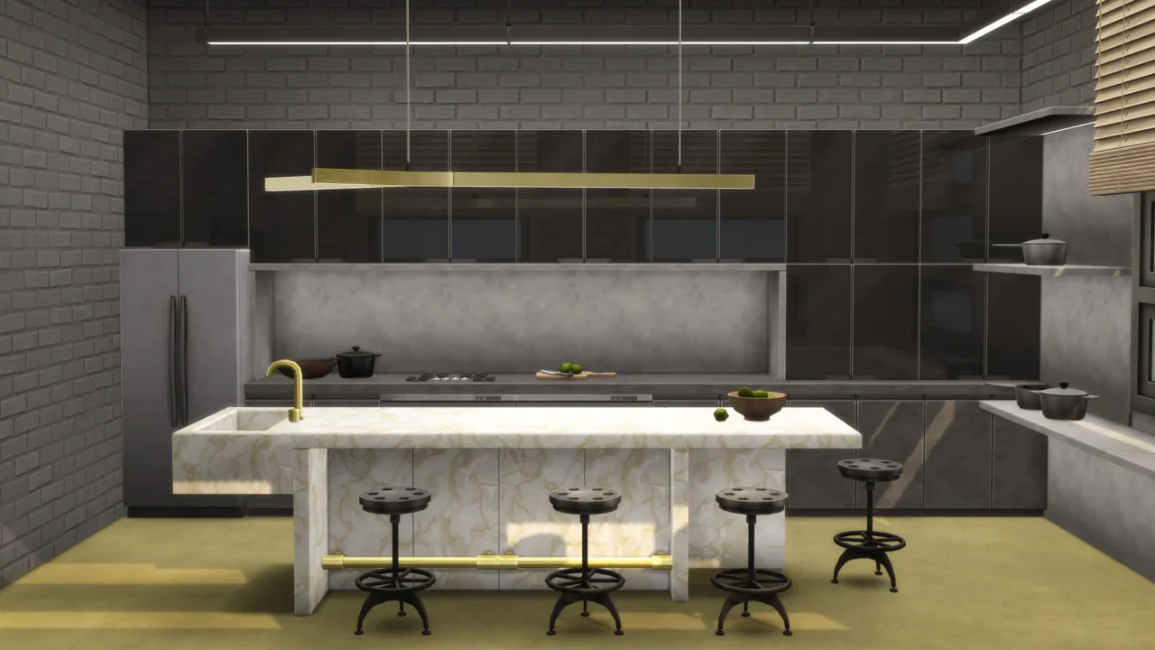 MIRR Kitchen - Dark n Gold
