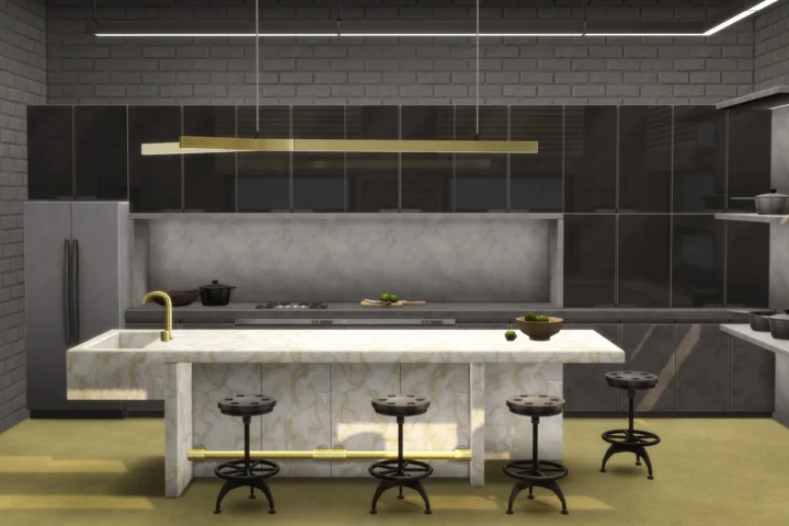 MIRR Kitchen - Dark n Gold