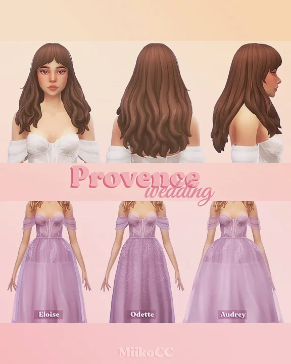 Provence wedding set