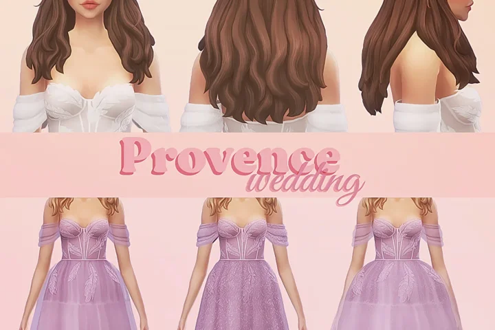 Provence wedding set