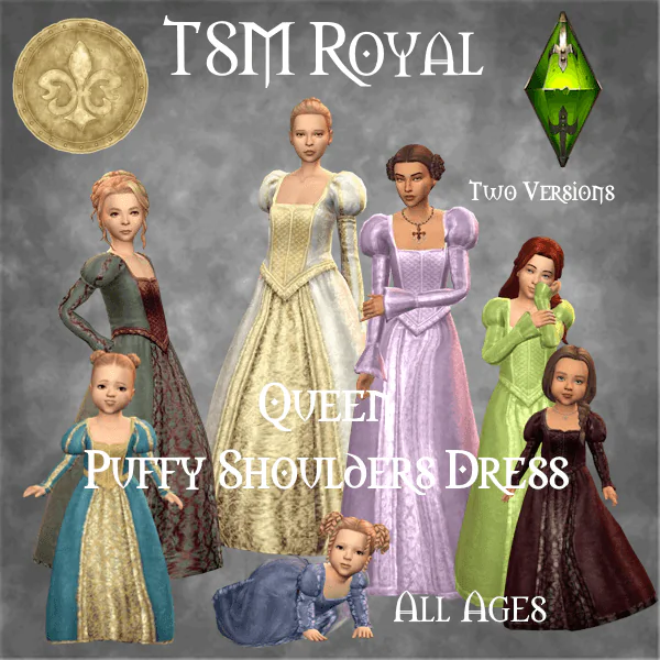 TSM Royal Queen Puffy Shoulders for All Ages
