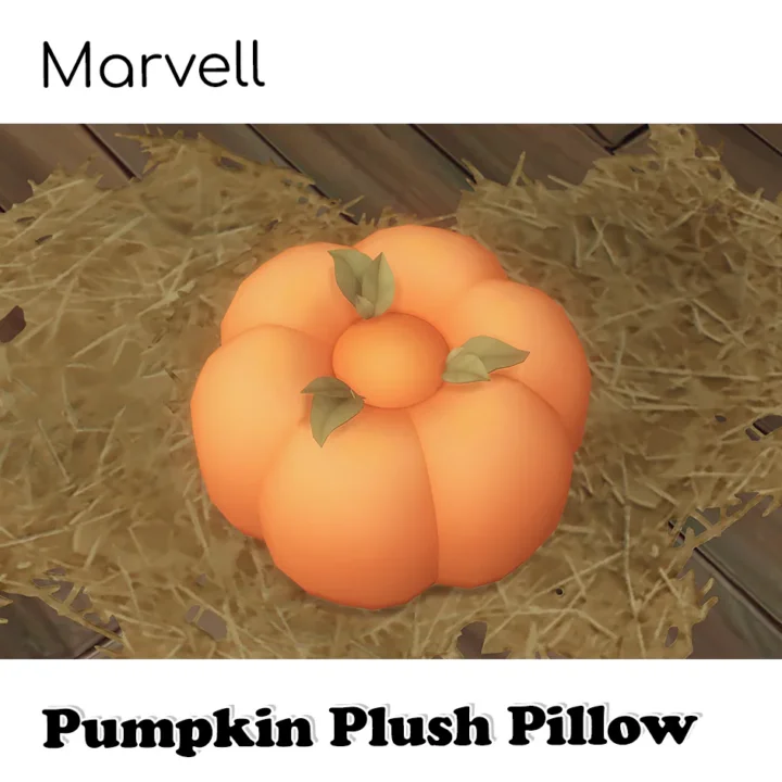 Pumpkin plush pillow by Marvell