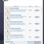 Facial masks default override