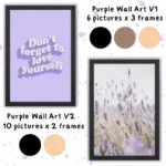 Purple Wall Art : 2 versions