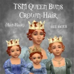 TSM Queen Buns Crown-Hair