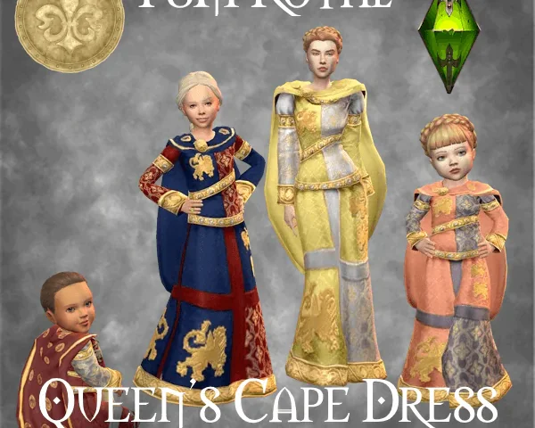 TSM Royal Queen Cape Dress for All Ages