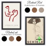 Radiant Red & Neutral Art