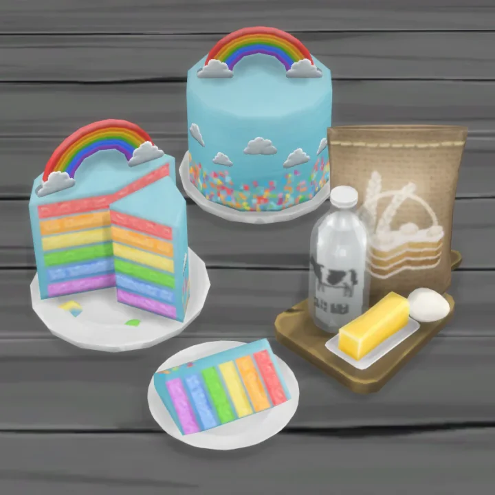 Rainbow Sky Cake Recipe