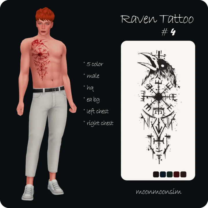 Raven Tattoo 4