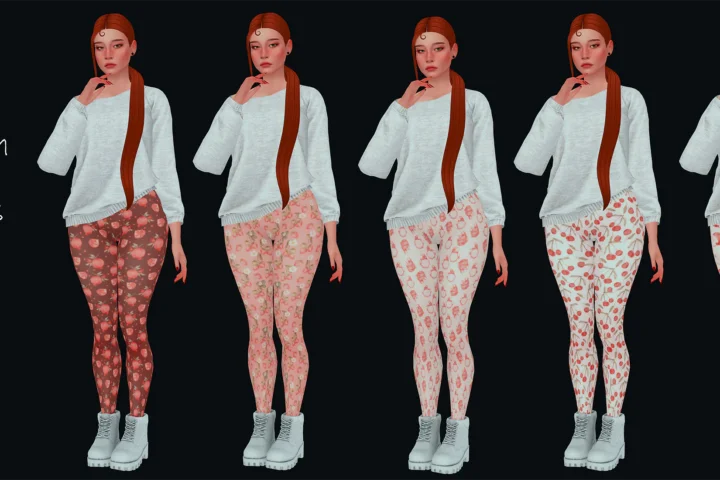 Fruit Splash Tights Red Set