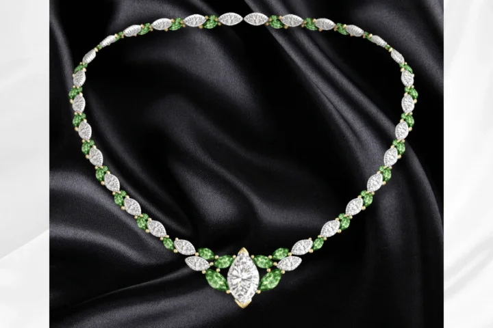 Verdant Marquise necklace
