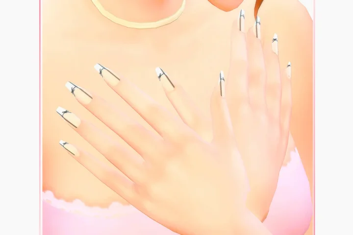 Woman Nails - Rosa - Version 1
