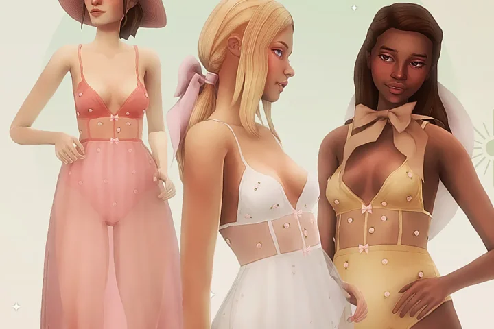 Rose bodysuit & accessory skirt