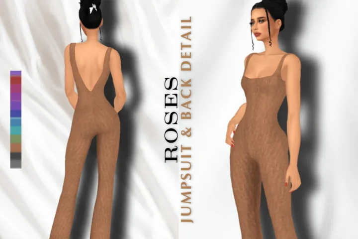 ROSES JUMPSUIT & BACK DETAIL
