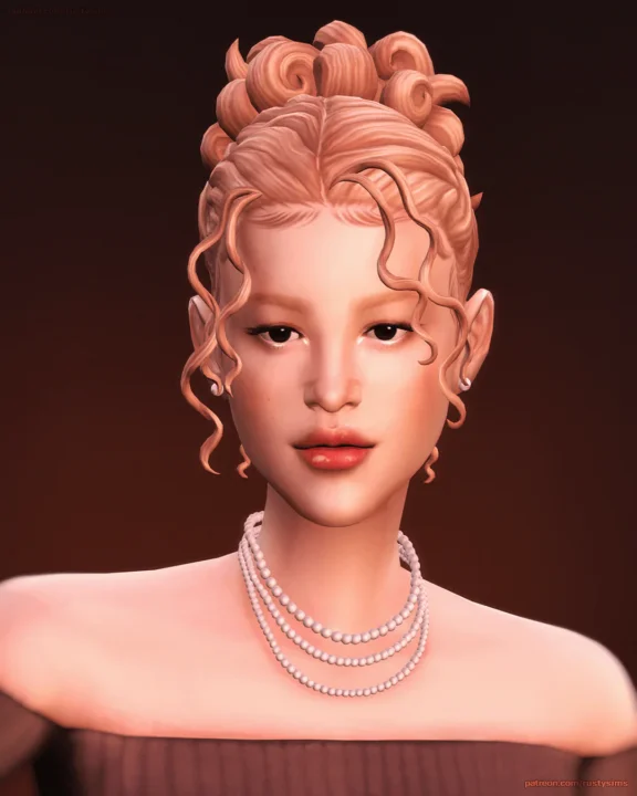 Rosie Curly Bun Hair