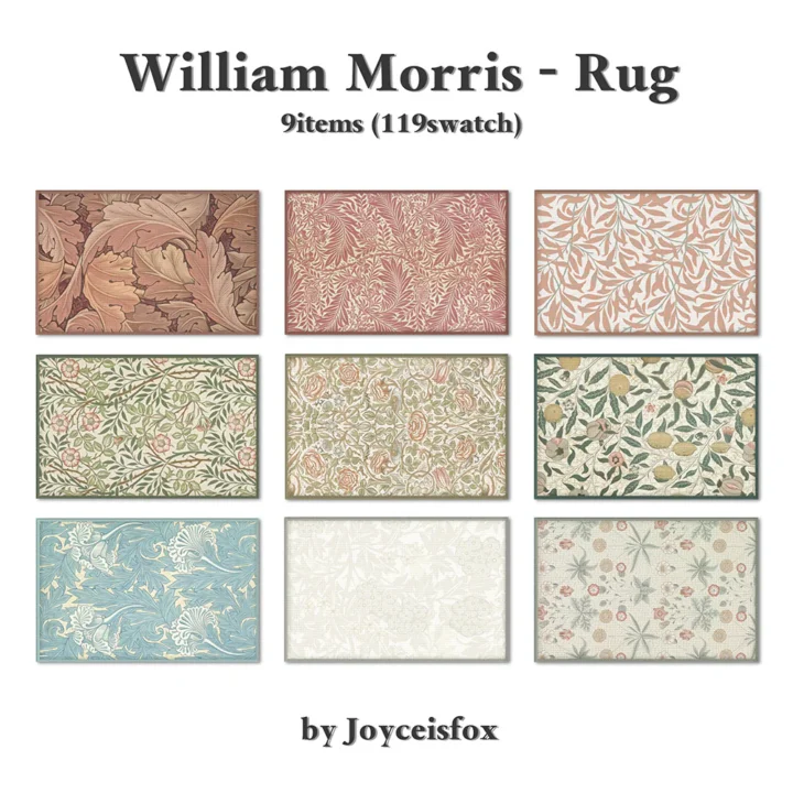 William Morris - Rug - 9 items（119 swatch）