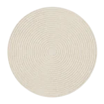 Geometric Neutral Round Rugs