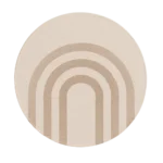 Geometric Neutral Round Rugs