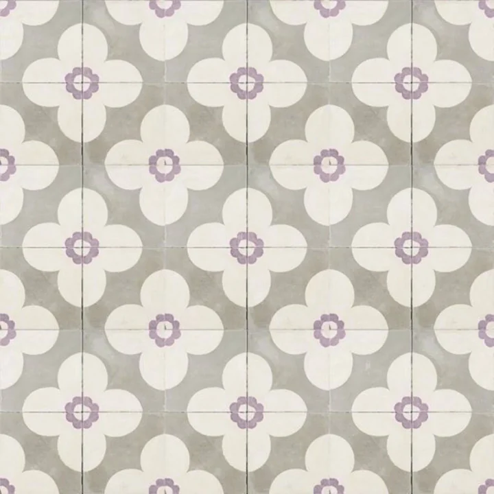 Flower floor tiles