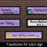 Witchy Crystal Shop Signs