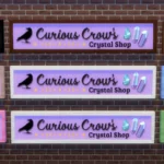 Witchy Crystal Shop Signs