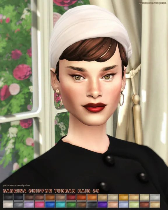 Sabrina Chiffon Turban Hair