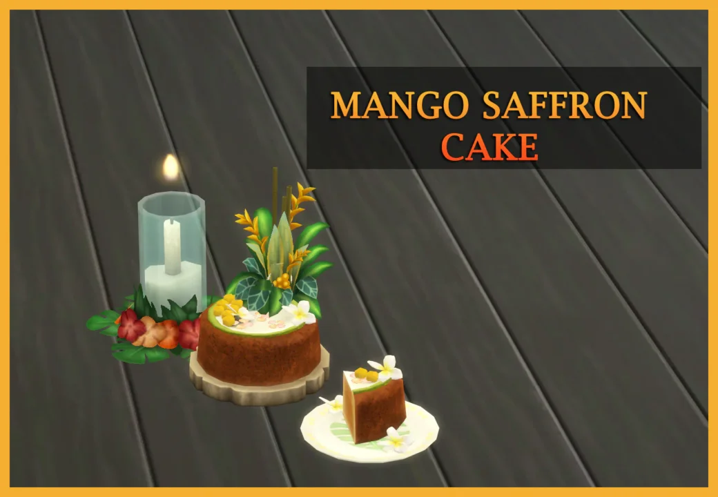 Mango Saffron Cake
