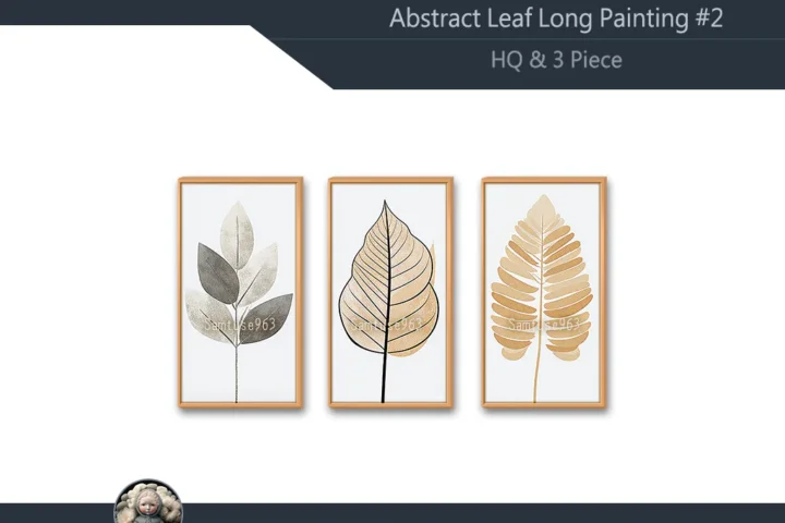 HQ Abstract Leaf Long Painting #2 Sellable Extra D Samtuse963