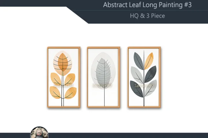 HQ Abstract Leaf Long Painting #3 Sellable Extra D Samtuse963