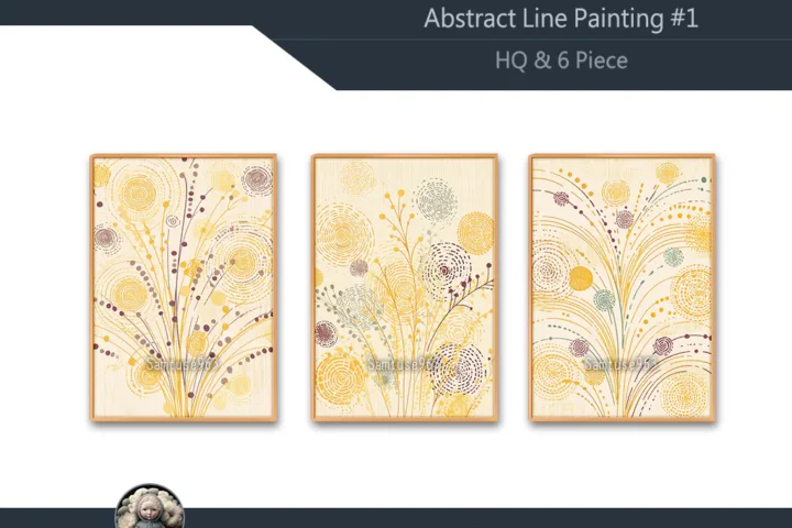 HQ Abstract Line Painting #1 Sellable Extra A Samtuse963