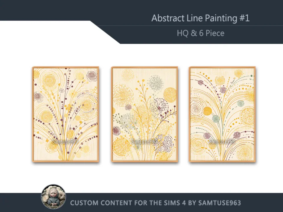 HQ Abstract Line Painting #1 Sellable Extra A Samtuse963