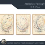 HQ Abstract Line Painting #1 Sellable Extra A Samtuse963