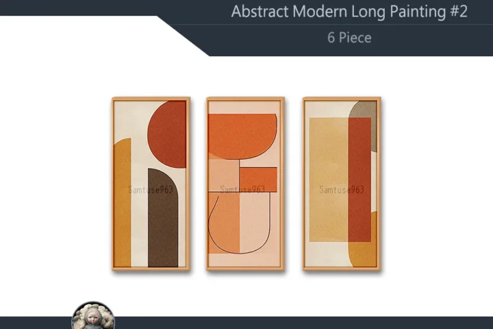 Abstract Modern Long Painting #2 Sellable Samtuse963