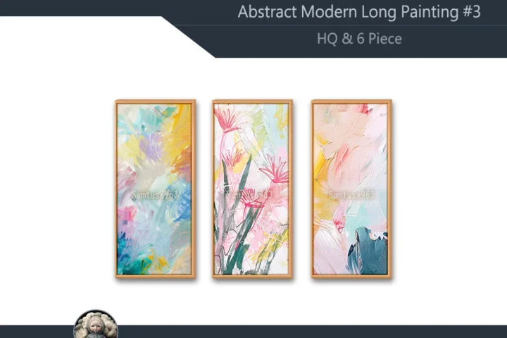 HQ Abstract Modern Long Painting #3 Sellable Samtuse963