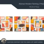 HQ Abstract Modern Painting 5 Piece Set #1 Samtuse963
