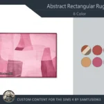 Abstract Rectangular Dance Rug #3 Samtuse963