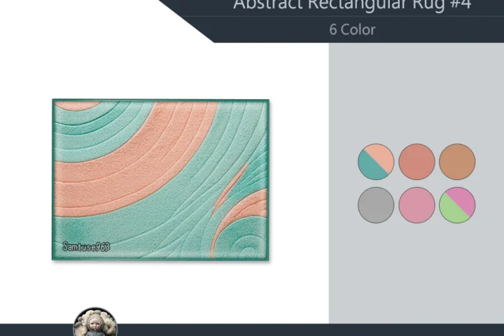 Abstract Rectangular Dance Rug #4 Samtuse963