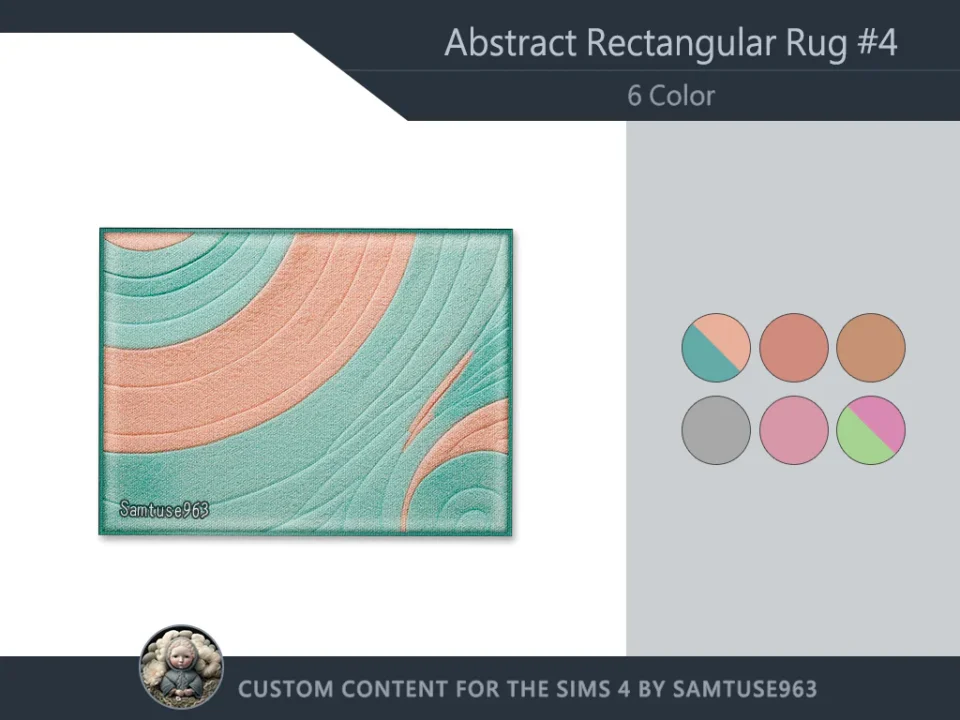 Abstract Rectangular Dance Rug #4 Samtuse963