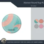 Abstract Round Dance Rug #1 Samtuse963