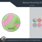 Abstract Round Dance Rug #1 Samtuse963
