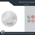 Abstract Round Dance Rug #1 Samtuse963
