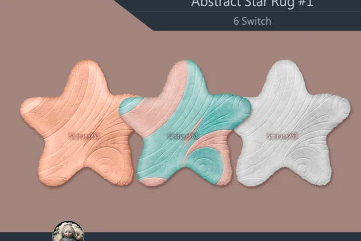 Abstract Star Dance Rug #1 Samtuse963