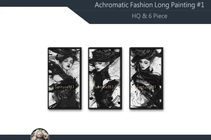 HQ Achromatic Fashion Long Painting #1 Sellable Extra D Samtuse963