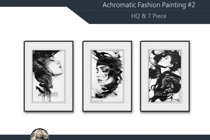 Achromatic Fashion Painting #2 Sellable Extra A Samtuse963