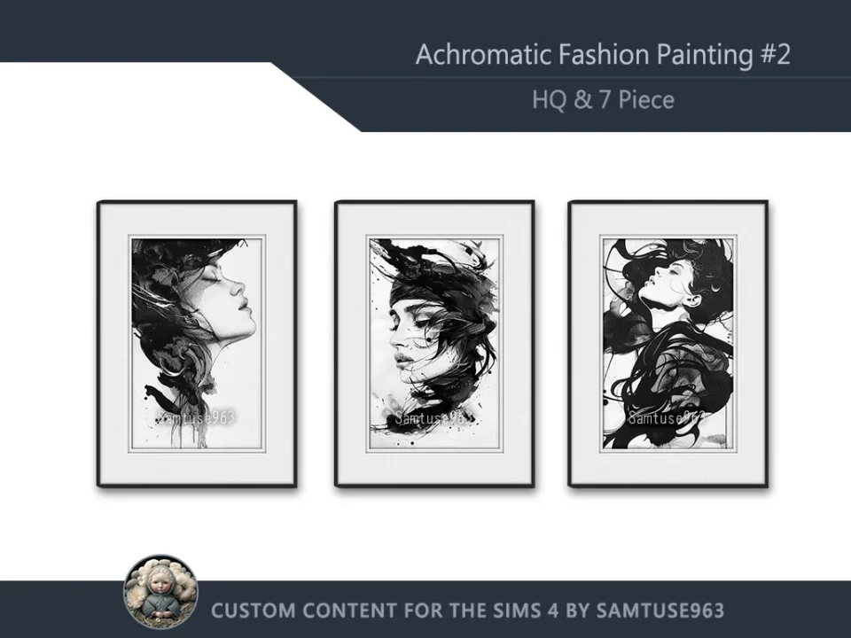 Achromatic Fashion Painting #2 Sellable Extra A Samtuse963