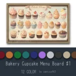 Bakery Cupcake Menu Board #1 Samtuse963